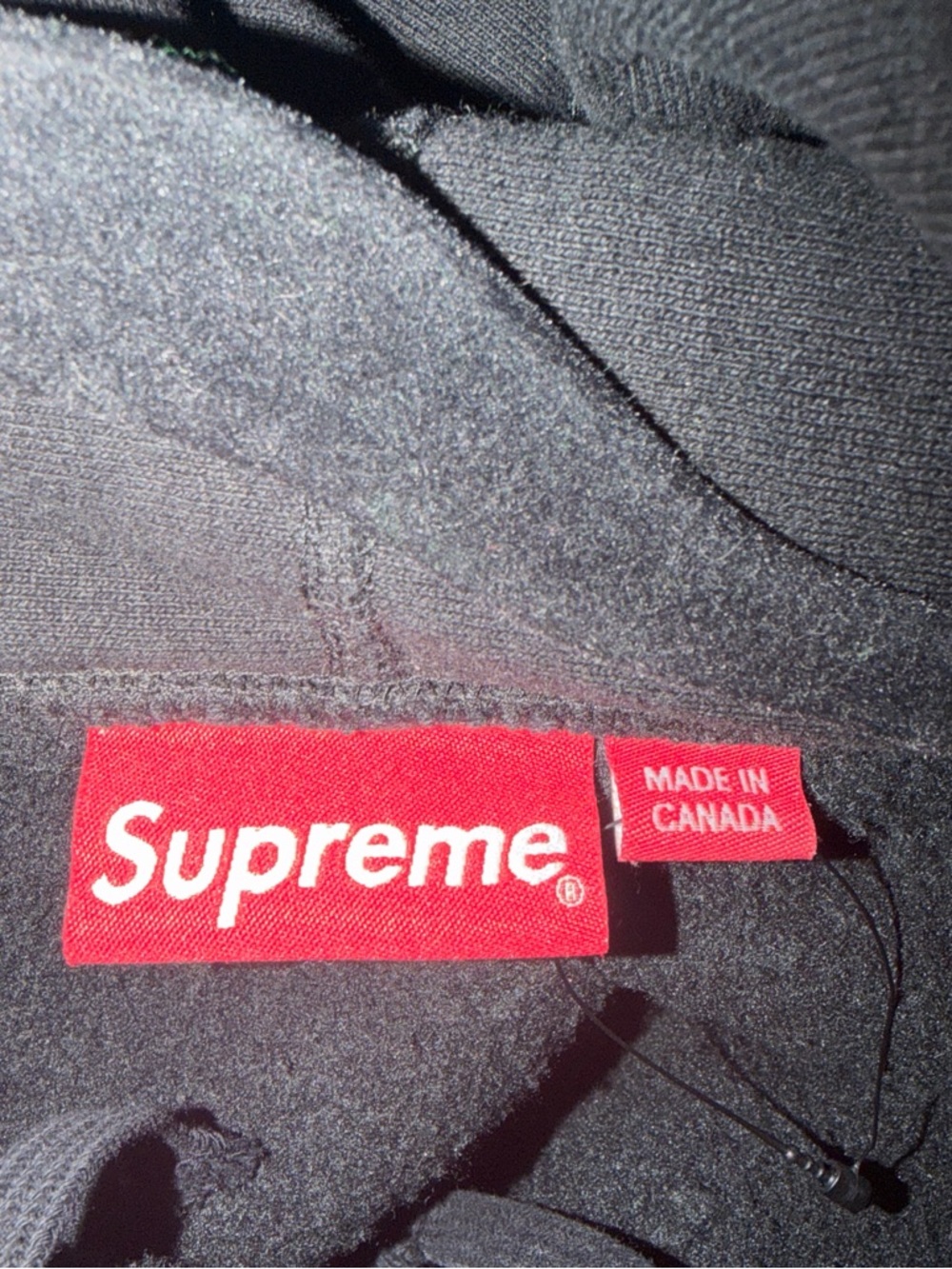 Black supreme hoodie small logo - Picture 4 of 4